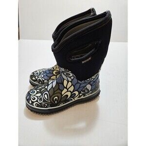 BOGS US 6 EU 37 Women Classic Mid Vintage Floral Waterproof Neoprene Rain Boots